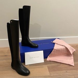 BRAND NEW unworn Stuart Weitzman Keelan City Boots Leather Size 6 Medium Width